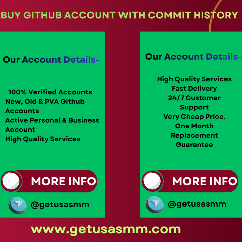Buy GitHub account with commit history Buy GitHub account with commit history